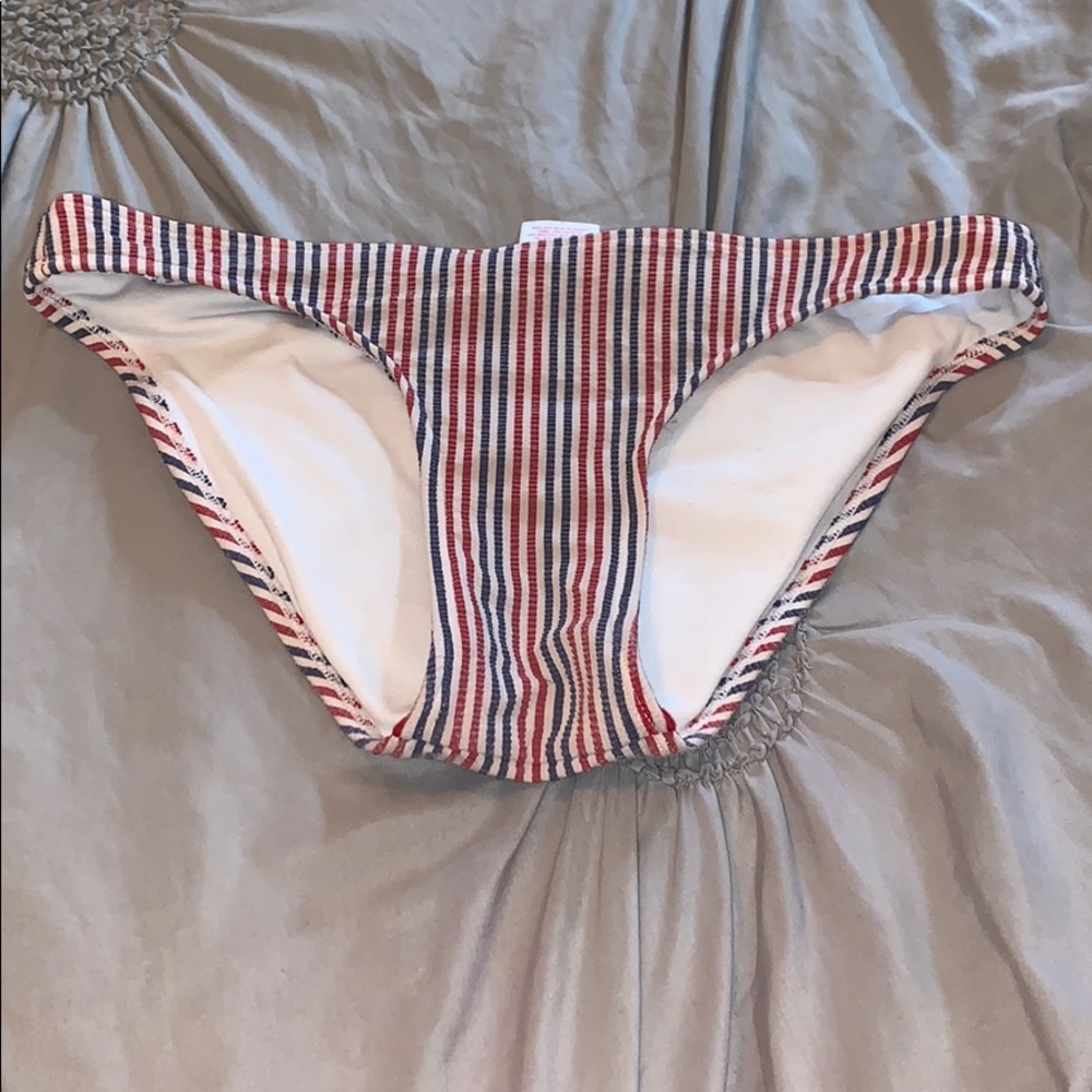 red white and blue bathing suite bottom